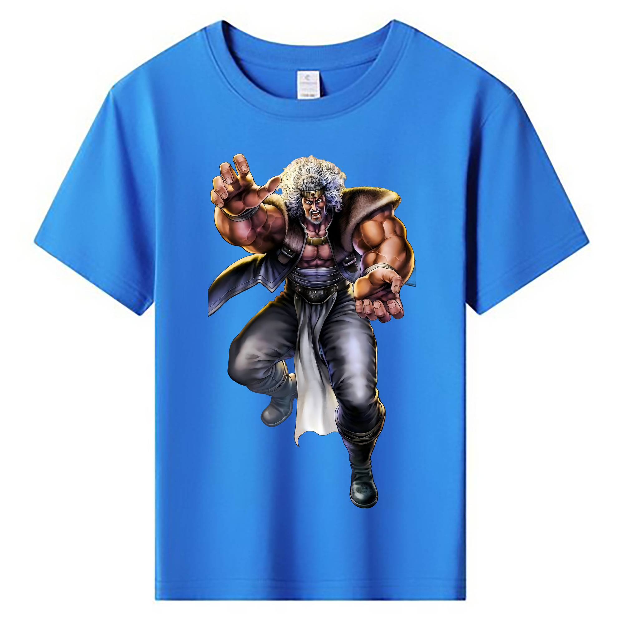 （画像用） 北斗の拳 Fist of the North Star 綿100％キッズTシャツ（フロントプリント）